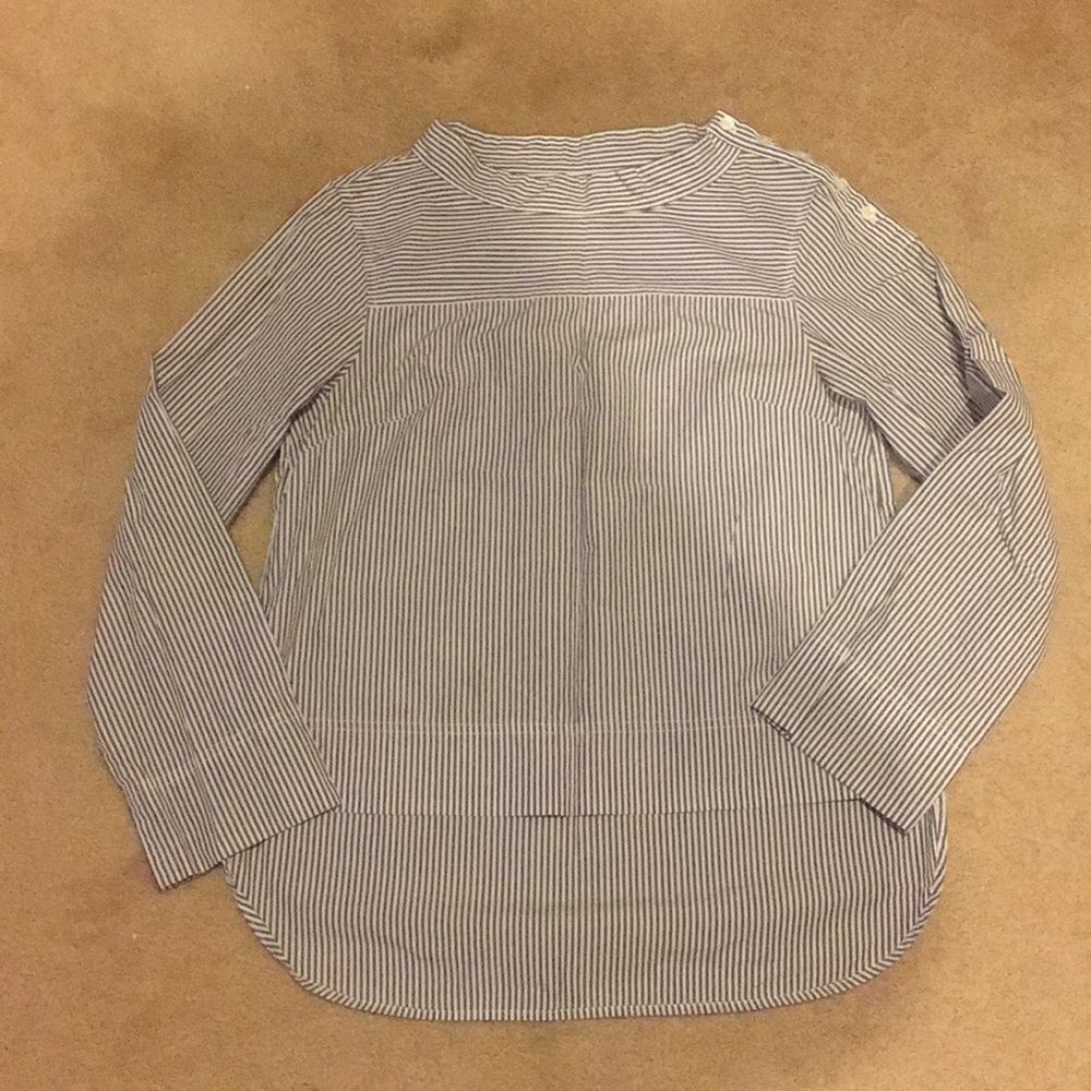 J.Crew Pinstripe Top